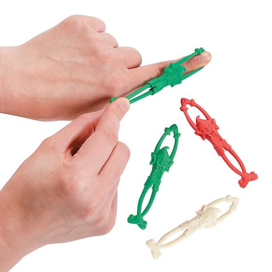 Imagem de Elfos de Natal Voadores Elásticos - Kit com 12 Unidades