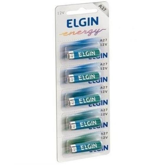 Imagem de Elgin Alcalina A27  12V Controle e Portão - Cart. c/5 un