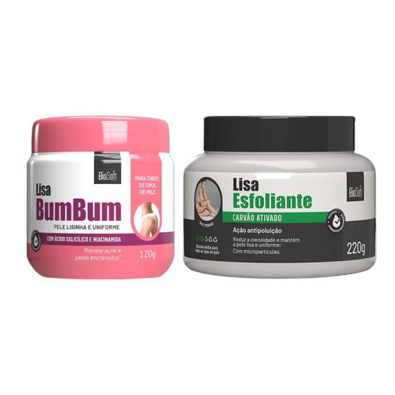 Imagem de Eliminar Espinhas Do Bumbum Kit Creme + Esfoliante Bio Soft