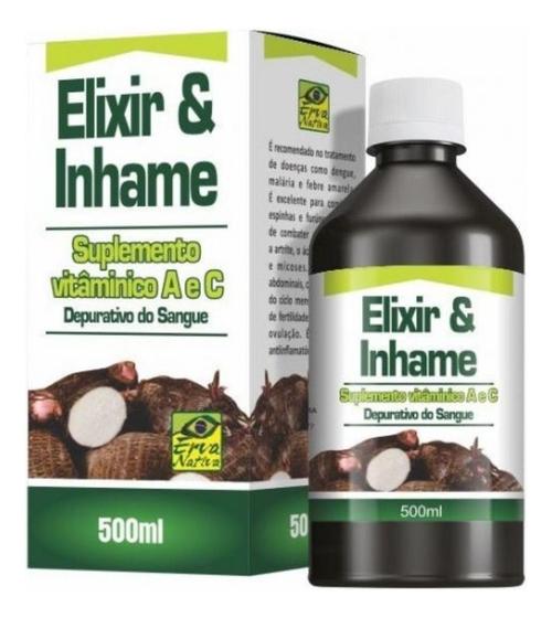 Imagem de Elixir e Inhame 500ml Suplemento Vitaminico A E C Erva Brasil