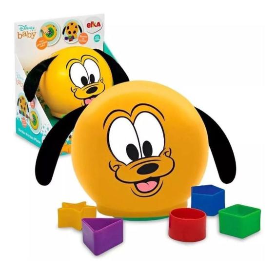 Imagem de Elka - Brinquedo Didático Disney Baby Encaixe Formas Pluto