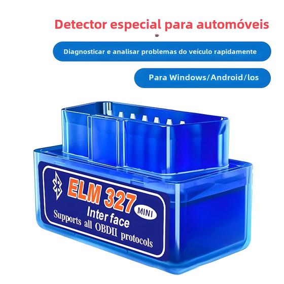 Imagem de ELM327 Mini V2.1 Bluetooth OBD2 - Leitor de Códigos de Carro com Dual Mode 5.1