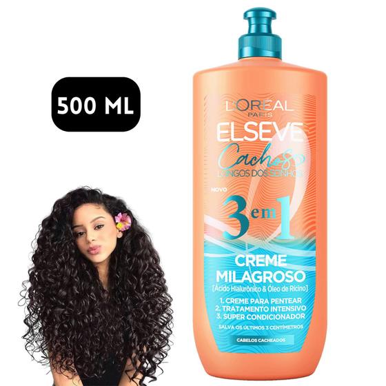 Imagem de Elseve Creme Milagroso 3 Em 1 Cachos Longos Dos Sonhos