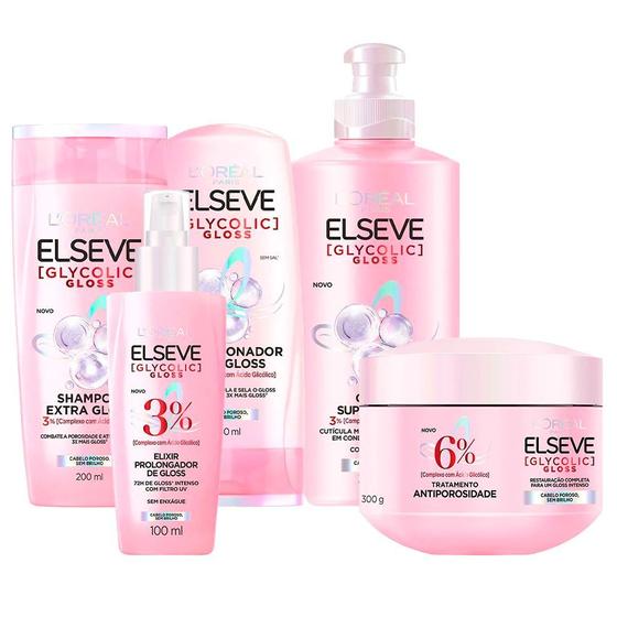 Elseve Glycolic Gloss Kit