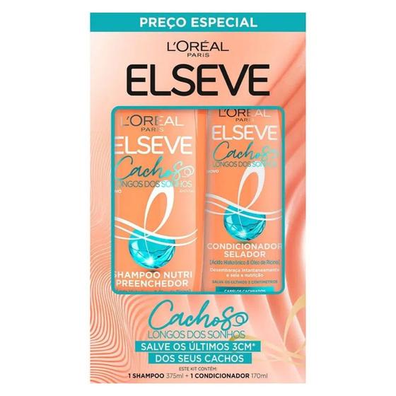 Imagem de Elseve Kit Shampoo375ml+Condicionador170ml Cachos Dos Sonhos