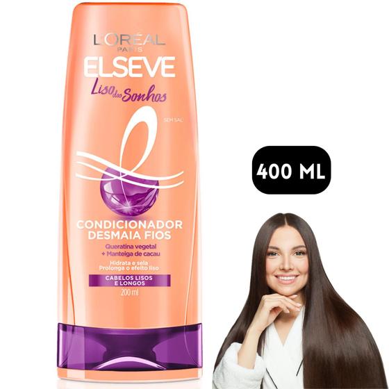 Imagem de Elseve Loreal Paris Condicionador Liso Dos Sonhos 400Ml