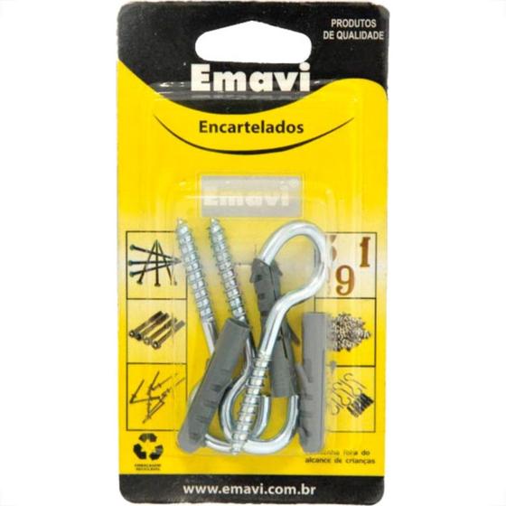 Imagem de Emavi Cart. Gancho C/Bucha 08 C/03