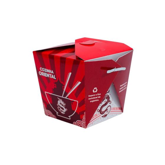 Imagem de Embalagem Box Para Comida Chinesa com 50 Unidades