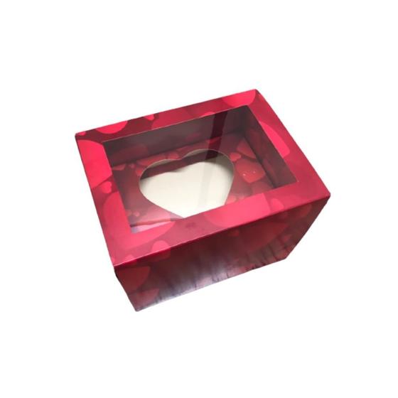 Imagem de Embalagem caixa box 2 gavetas 18,5x14,5x14cm vermelho