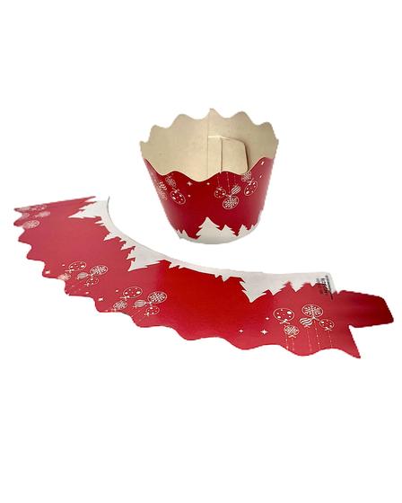 Imagem de Embalagem Cinta para Cupcake Natal Boas Festas - 100 unidades
