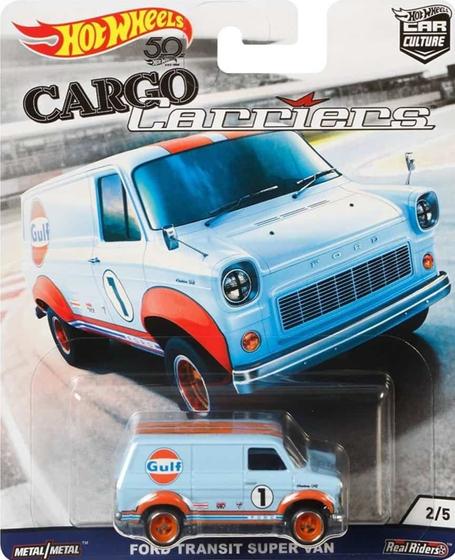 Imagem de *Embalagem danificada* Hot Wheels Car Culture - Cargo Carriers Ford Transit SUPER Van