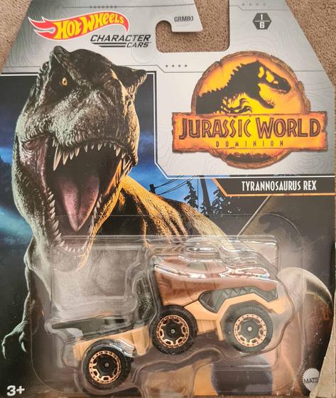 Imagem de *Embalagem danificada* Hot Wheels Character Cars Jurassic World Dominion -  Tyrannosaurus Rex