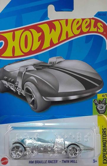 Imagem de *Embalagem danificada* Hot Wheels Experimotors - Braille Racer - Twin Mill