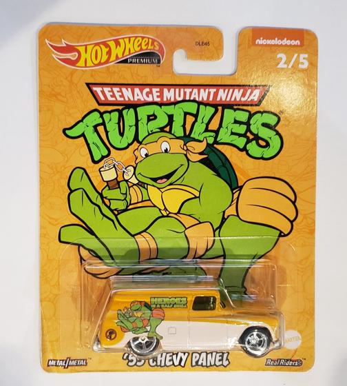 Imagem de *Embalagem danificada* Hot Wheels Pop Culture - '55 Chevy Panel Tartarugas Ninjas