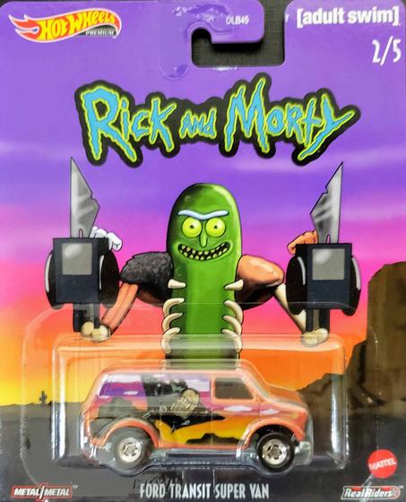 Imagem de *Embalagem danificada* Hot Wheels Pop Culture - Rick and Morty Ford Transit SUPER Van