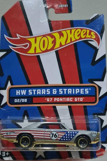 Imagem de *Embalagem danificada* Hot Wheels Stars &amp Stripes - '67 Pontiac GTO