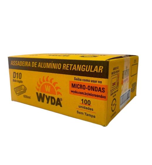 Imagem de Embalagem de Alumínio Wyda 650ml D10 c/100 un