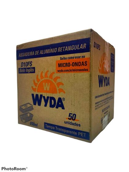 Imagem de Embalagem de alumínio Wyda 650ml D10FS tampa pet transparente c/50 un