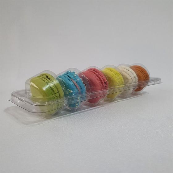 Imagem de Embalagem flip transparente p/ 06 macarons c/ 05un