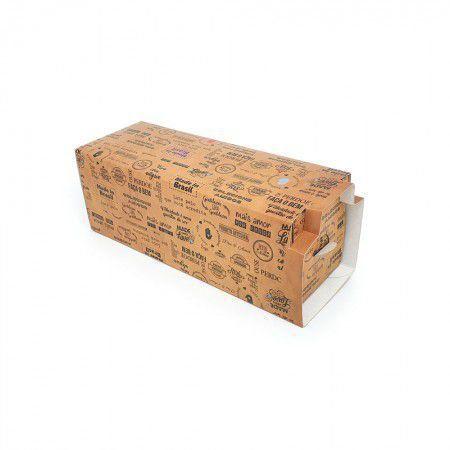 Imagem de Embalagem Hot dog Frases c/ trava (18 x 6,3 x 7 cm)  - 100 unidades