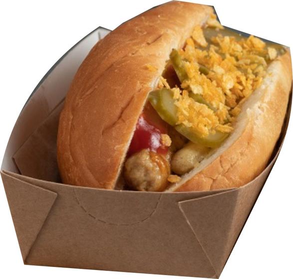 Imagem de Embalagem para Mini Hot Dog Cachorro Quente Kraft 50 un.
