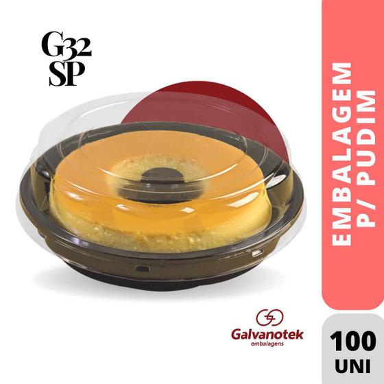 Imagem de Embalagem Para Pudim 500Gr G32Sp Galvanotek C/100