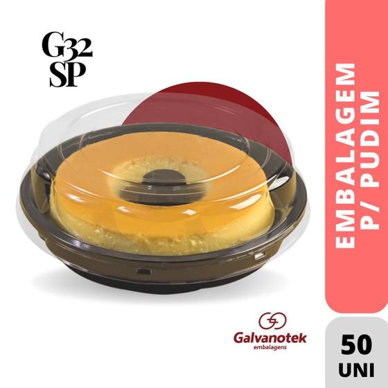 Imagem de Embalagem Para Pudim 500Gr G32Sp Galvanotek C/50 Un