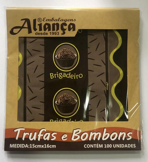 Embalagem para trufas Aliança 15x16cm 100un - Embalagem para Trufa ...