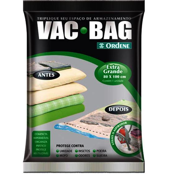 Imagem de Embalagem Vac Bag 80 x 100 Saco para Armazenagem Impermeavel Extra Grande