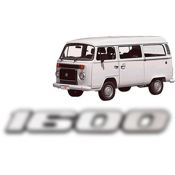 Imagem de Emblema 1600 Fusca Brasilia Kombi 1991 A 1996 Cromado