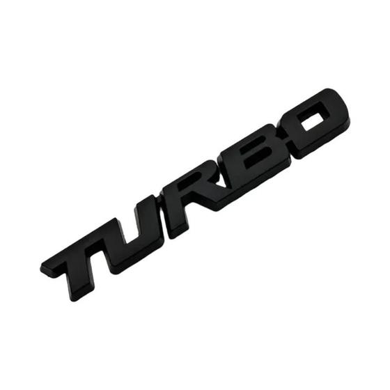 Imagem de Emblema 3D Turbo Metal para Carro - Placa de Identificação para Porta-Malas