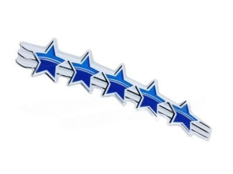 Imagem de Emblema Adesivo 5 Estrelas Palio 500 Anos Resinado