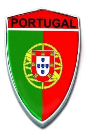 Imagem de Emblema Adesivo Alto Relevo 3D Escudo Portugal Resinado