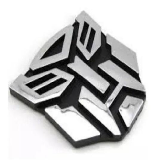 Imagem de Emblema Adesivo Alto Relevo 3d Transformers Autobots Cromado
