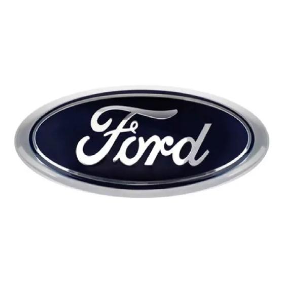 Imagem de Emblema Adesivo Alto Relevo Logo Ford Oval Porta Mala e Grade Frontal New Fiesta 10 a 13 e Novo Ka Apenas Traseiro