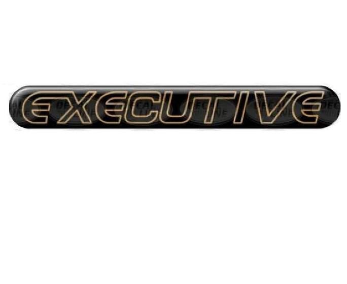 Imagem de Emblema Adesivo Executive S10 Bler Resinado Preto Dourado