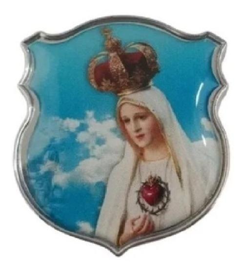 Imagem de Emblema Adesivo Relevo 3D Nossa Senhora Fatima Resinado