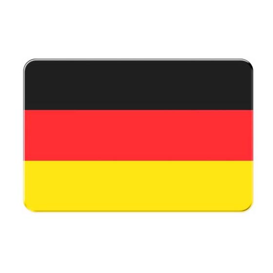 Imagem de Emblema Adesivo Resinado Volkswagen Bandeira Alemanha 6x9cm