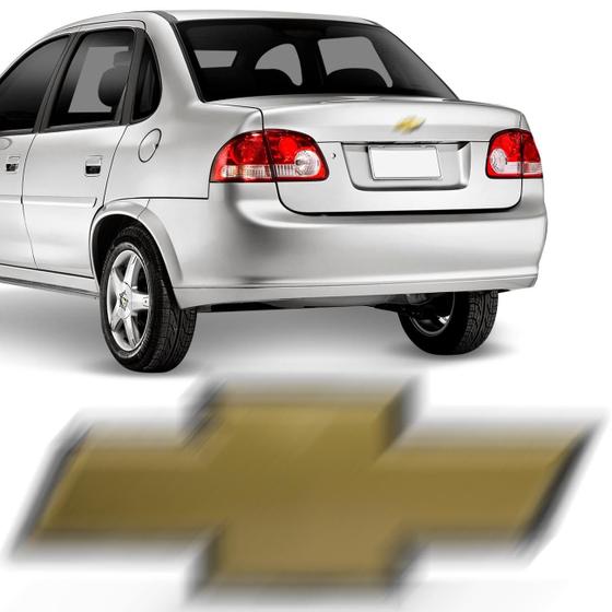 Emblema Chevrolet Tampa Traseira Corsa Classic 2002 a 2016 Dourado Borda Cromada Encaixe Perfeito Menor preço em Emblema Chevrolet Tampa Traseira Corsa Classic 2002 a 2016 Dourado Borda Cromada Encaixe Perfeito