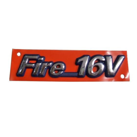 Imagem de Emblema fiat fire 16v fundo azul