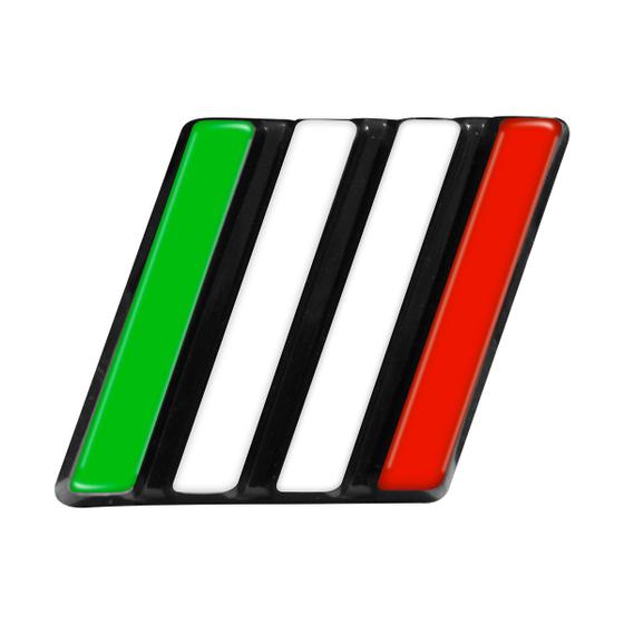 Imagem de Emblema Grade Bandeira Itália Fiat Argo Cronos Fastback Mobi Pulse Strada Toro Titano 2020/2024 