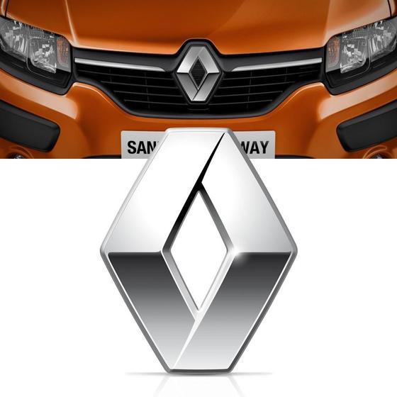 Imagem de Emblema Grade Dianteira Renault Sandero Logan Cromado 14/19