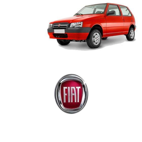 Imagem de Emblema Grade Dianteiro Fiat Uno Fire 2004 Vermelho Adesivo