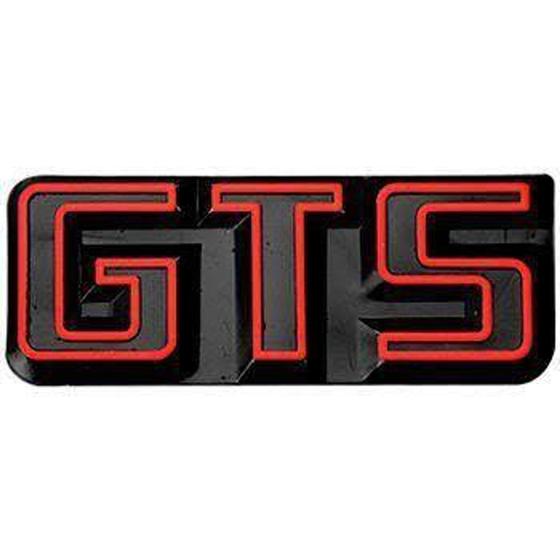 Imagem de Emblema Gts Vermelho Fundo Preto Vw Passat Gol Gts 83a90 - Auto Parts Acessórios