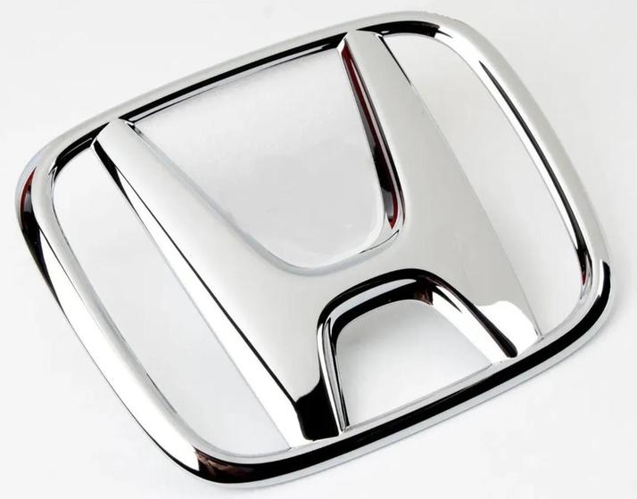 Imagem de Emblema Honda Logo H Cromado Para Grade Dianteira Fit 2015 2016 2017