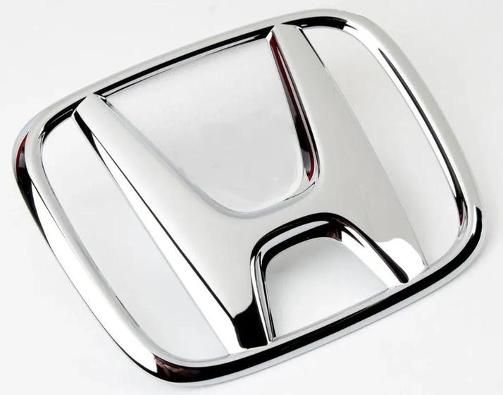 Imagem de Emblema Honda Logo H Cromado Porta Malas Traseiro Fit 2009 2010 2011 2012 2013 2014