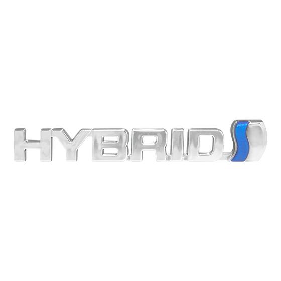 Imagem de Emblema Hybrid Cromado Corolla/ Corolla Cross 2019 Em Diante