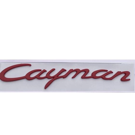 Imagem de Emblema Letra Porsche C A Y M A N Cayman Vermelho