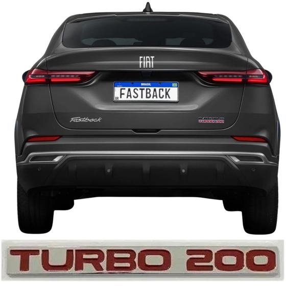 Imagem de Emblema Letreiro Turbo 200 Traseira Fastback 2022 2023