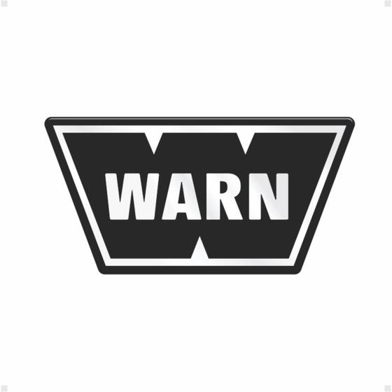 Imagem de Emblema Logo Warn Troller Adesivo Preto Dianteiro Resinado